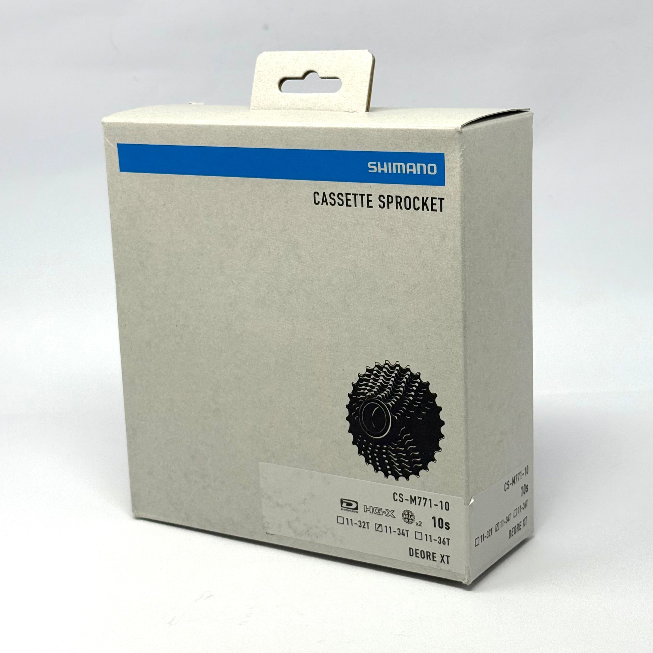Shimano Deore XT CS-M771 Cassette — 10-Speed, 11-34T, HG Freehub, Mountain Bike