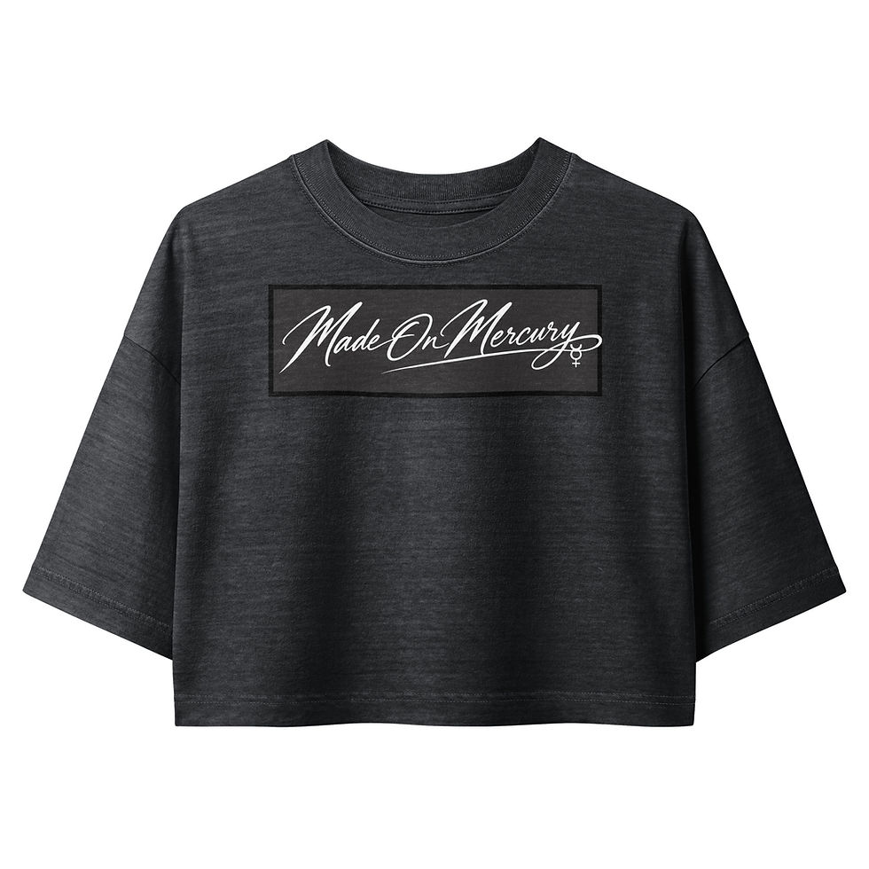 Miniature : Mercury Women’s garment dye cropped tee