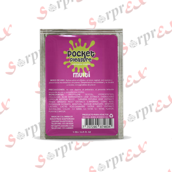 Lub. Intimo Multi Pocket Pleasure Sachet