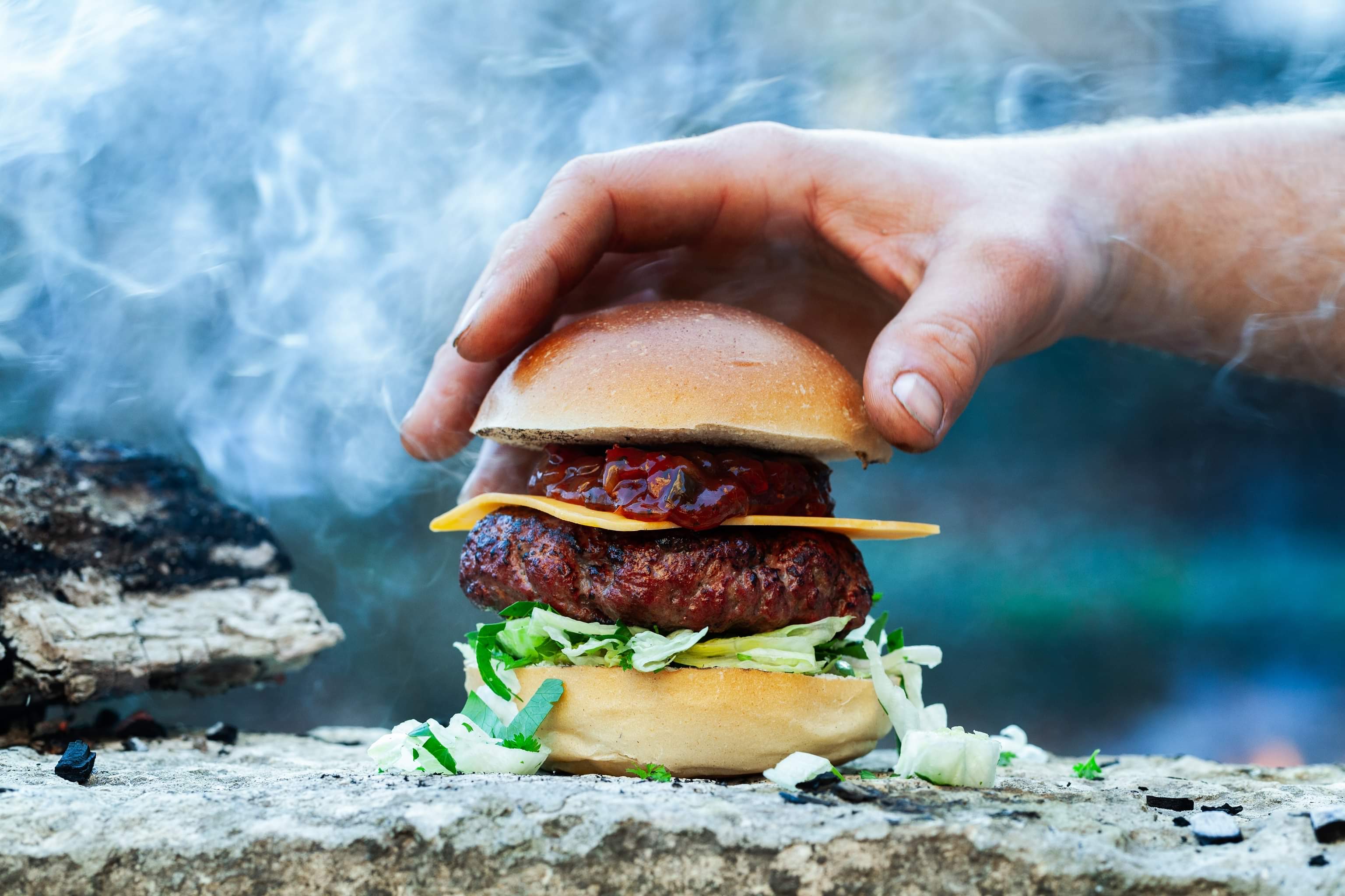 Arranged Food and Objects