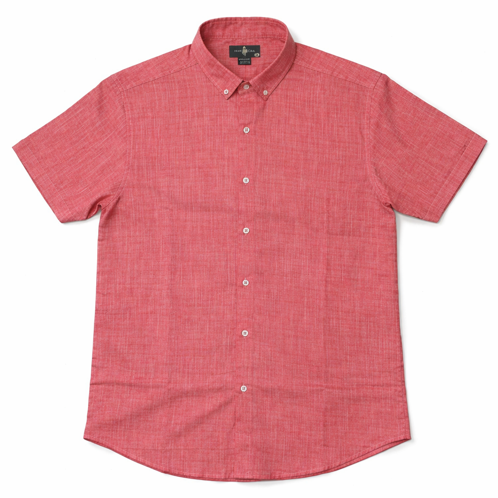 Camisa lino salmon