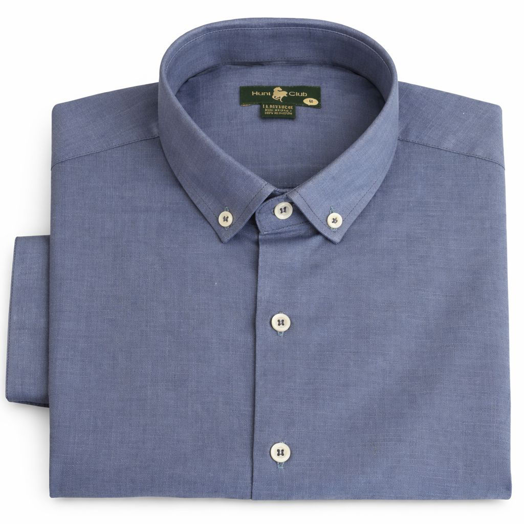 Camisa de Lino azul jeans