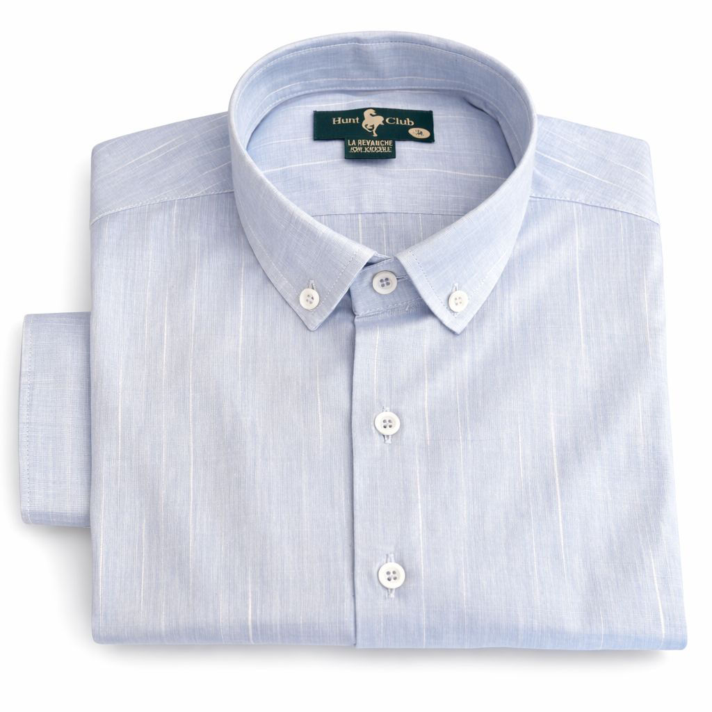 Camisa Lino celeste cielo
