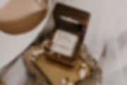 detail shot of wedding rings, edmonton alberta