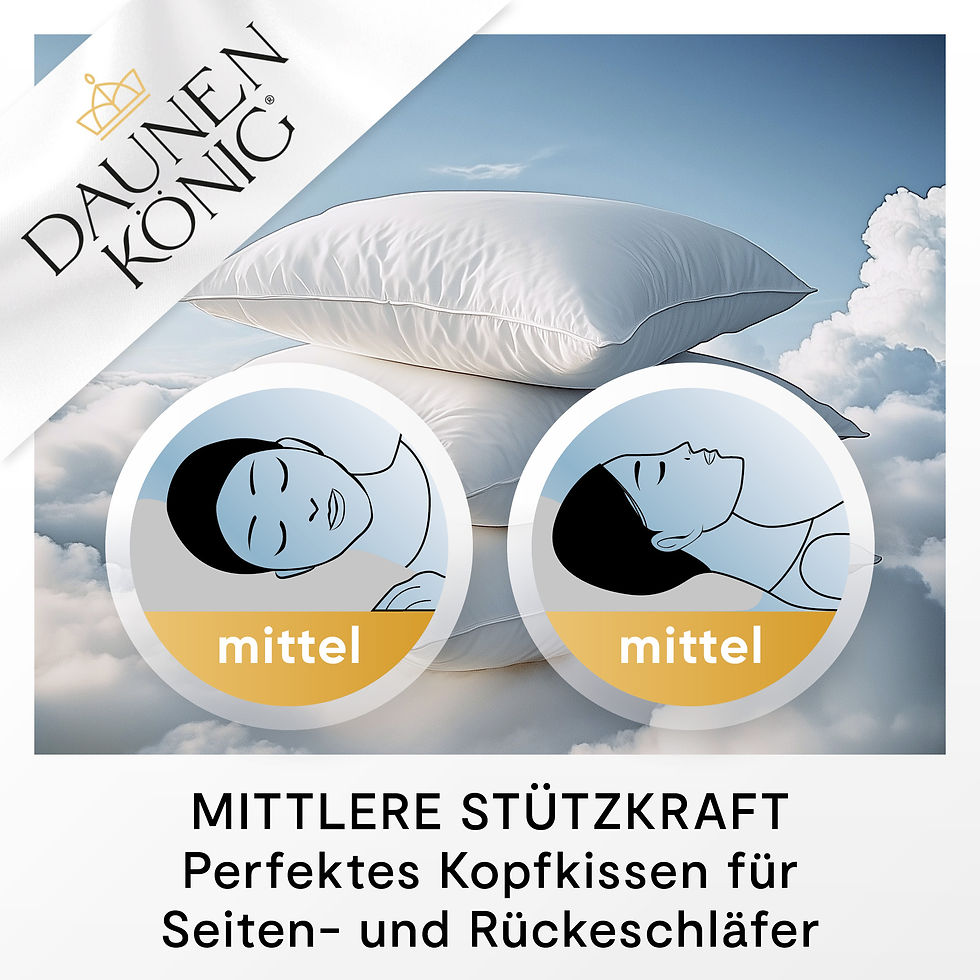 Miniaturbild: Daunenkönig QUEEN Kopfkissen ''MEDIUM''