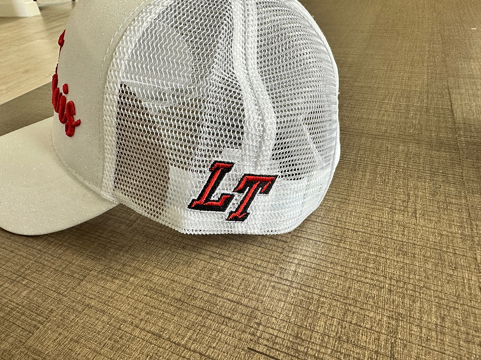 Thumbnail: Lake Travis Cursive 3D Puff Foam Trucker Hat