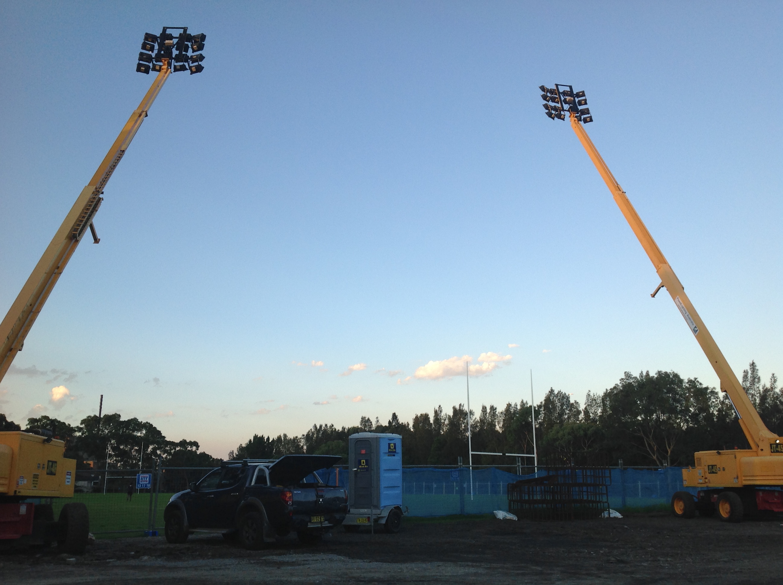 Construction area lighting