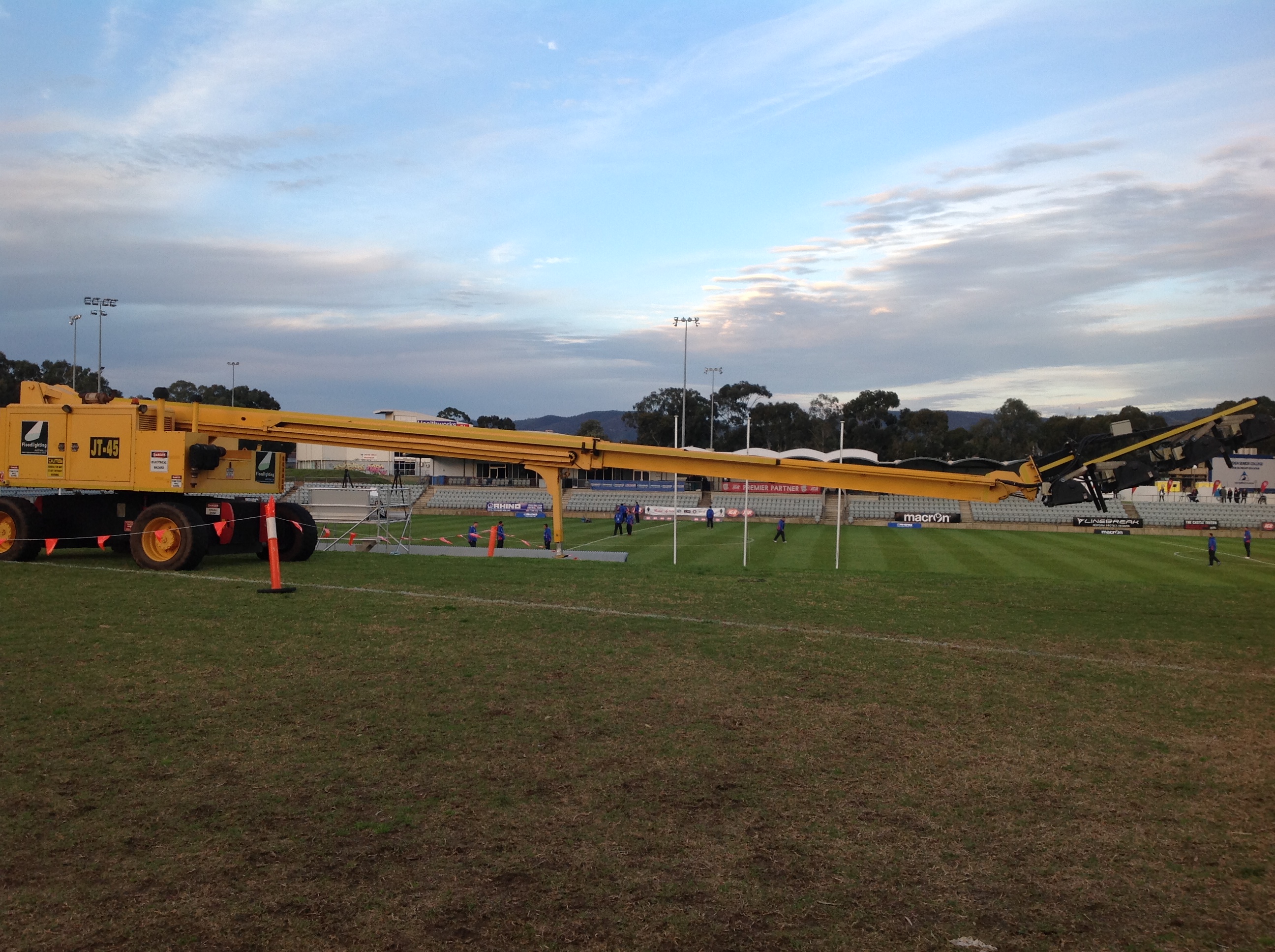 FFA Cup Adelaide setup of tower