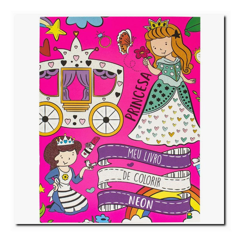 MEU LIVRO DE COLORIR NEON: PRINCESA