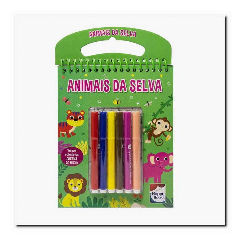 COLORINDO POR NÚMEROS: ANIMAIS DA SELVA