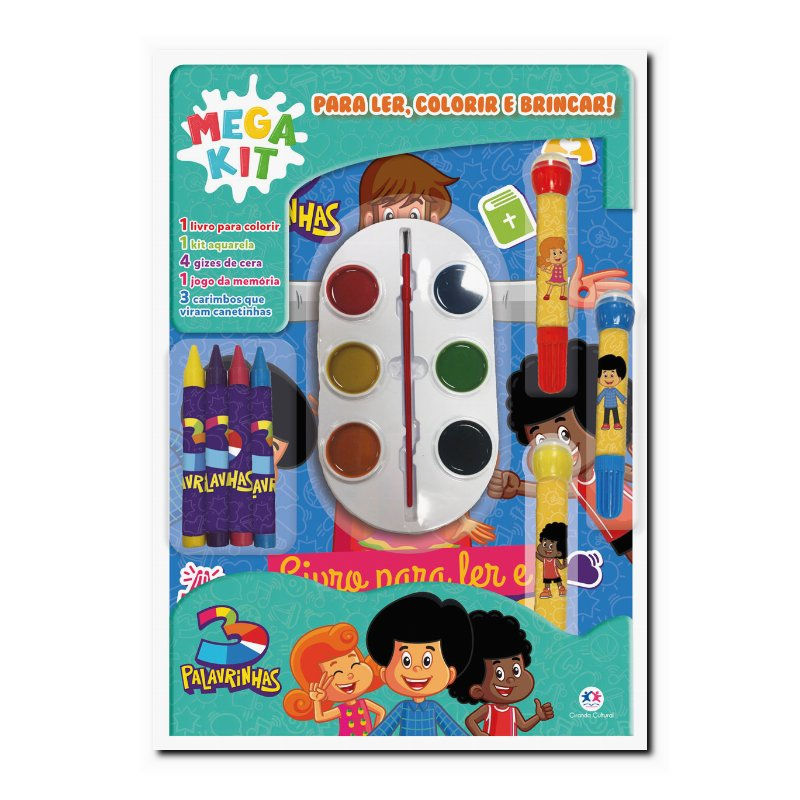 3 PALAVRINHAS - LER, COLORIR E BRINCAR