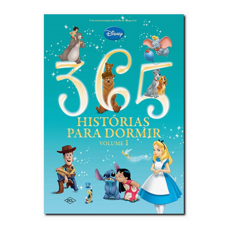 DISNEY - 365 HISTÓRIAS PARA DORMIR - LUXO - CONTOS MÁGICOS - (CAPA ALMOFADADA)