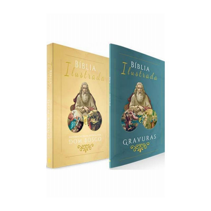 BÍBLIA ILUSTRADA - HISTÓRIA SAGRADA ESCRITO - 2 VOLUMES