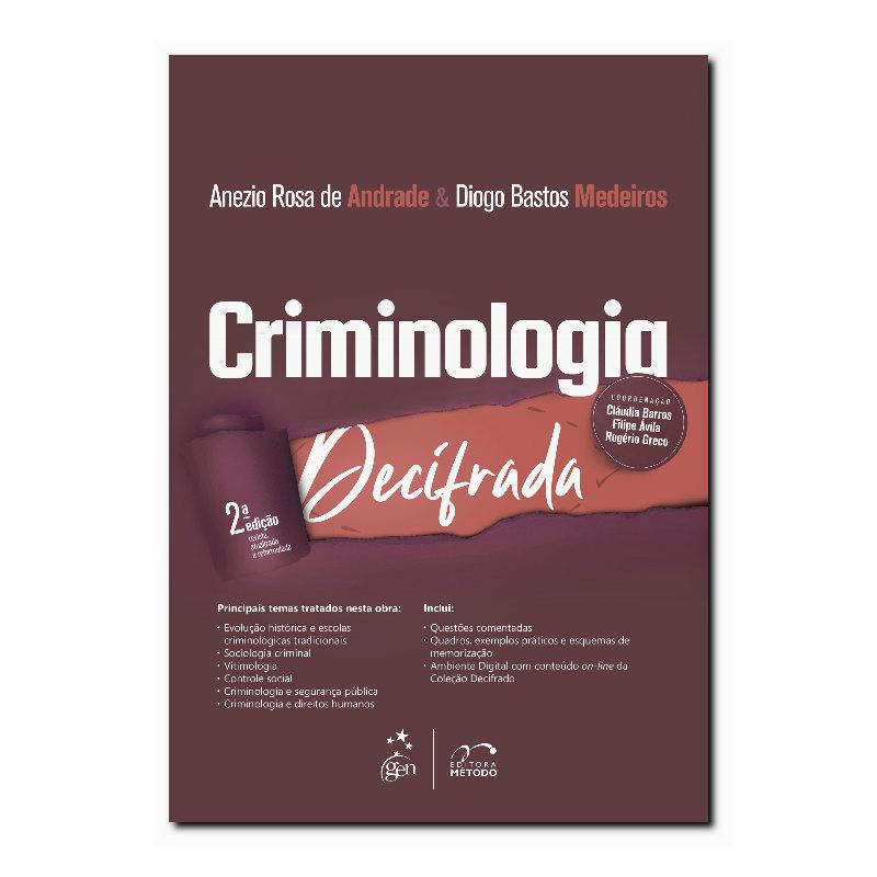 COLEÇÃO DECIFRADO - CRIMINOLOGIA DECIFRADA - 2ª EDIÇÃO 2023