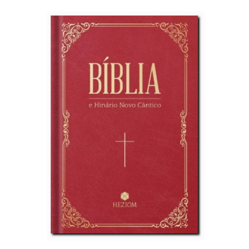 BÍBLIA E HINÁRIO NOVO CÂNTICO - CAPA VINHO