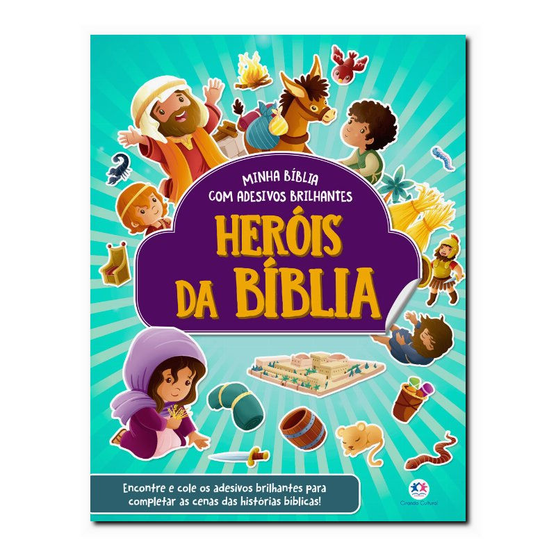 HERÓIS DA BÍBLIA - COM ADESIVOS BRILHANTES