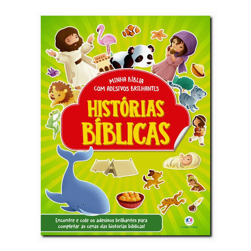 HISTÓRIAS BÍBLICAS - COM ADESIVOS BRILHANTES