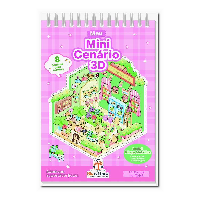 MEU MINICENARIO 3D: ROSA