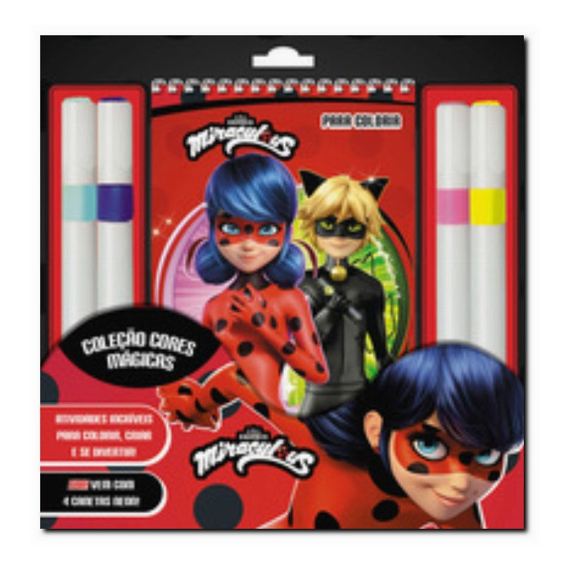 MIRACULOUS LADYBUG COLEÇÃO CORES MÁGICAS
