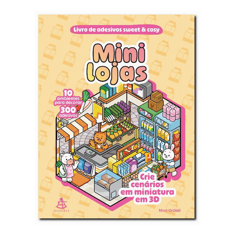 MINI LOJAS - LIVRO DE ADESIVOS SWEET & COSY