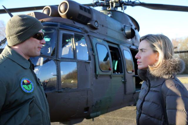 Mogherini is also EU Commission Vice Pres, EU High Representative and head of the European Defence Agency, though…