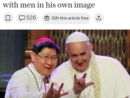 Who does the Pope really worship? The photo speaks volumes