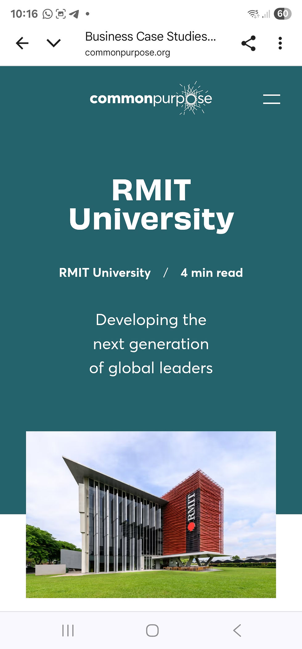 Developing the next generation of GLOBAL LEADERS.