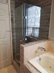 Cancel para Baño abatible de cristal templado