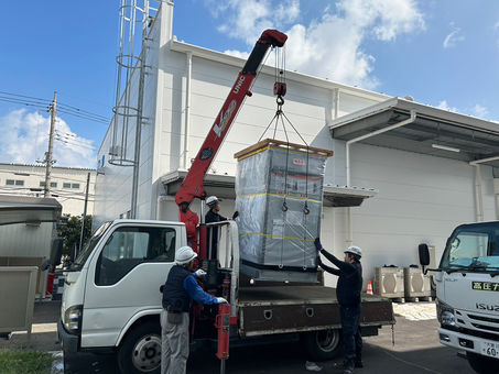 [屋外コンプレッサー新設工事]ツバキ山久チエイン株式会社久喜工場様