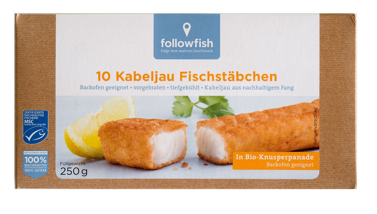 FOLLOWFISH, FISH FINGERS 10X25 250G