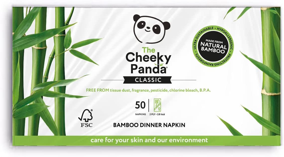 Cheeky Panda, Bamboo Dinner Napkin 50pcs