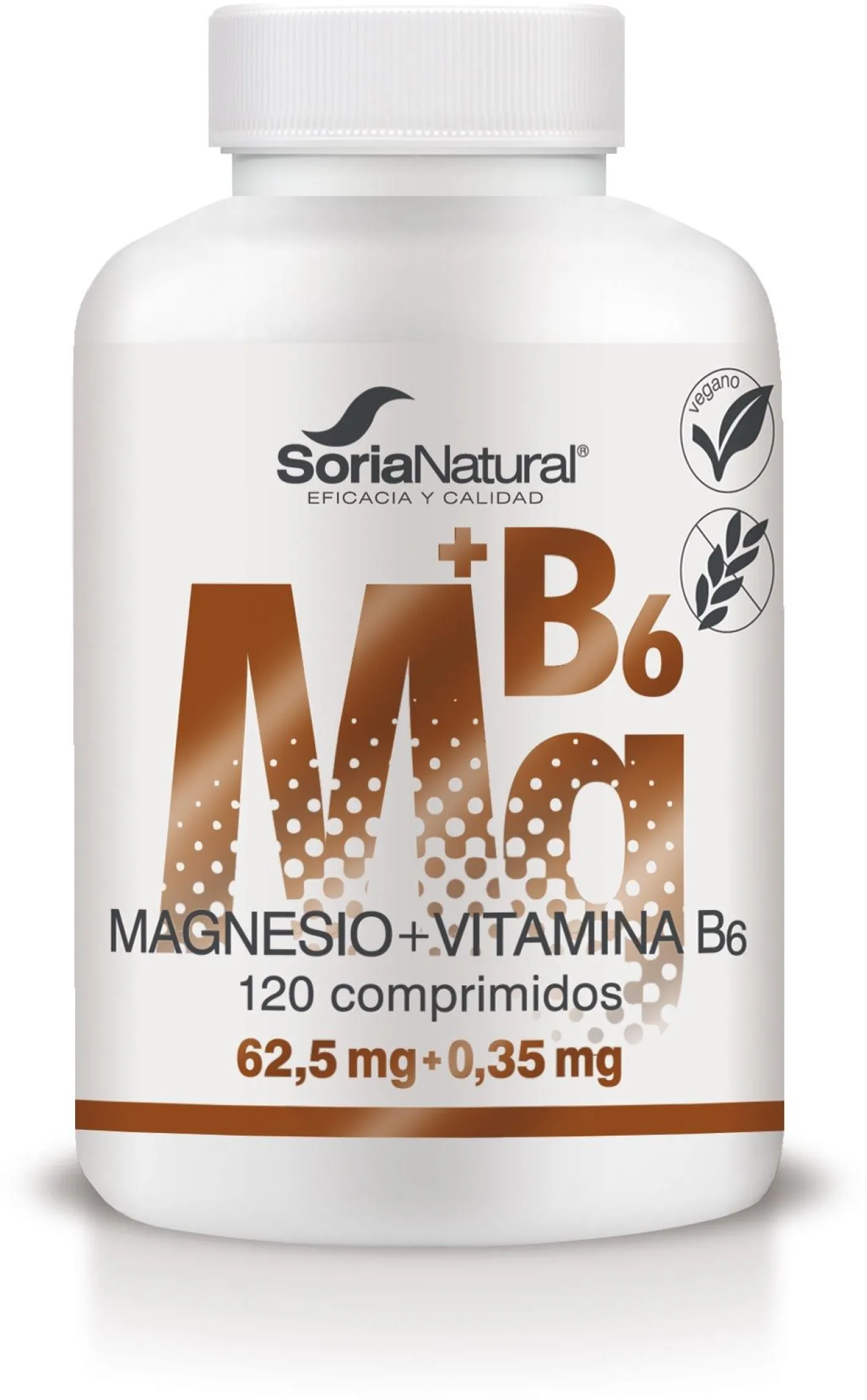 SORIA, MAGNESIO VITAMIN B6 120 CAPS
