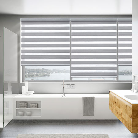 Custom window treatments horizontal sheer shades