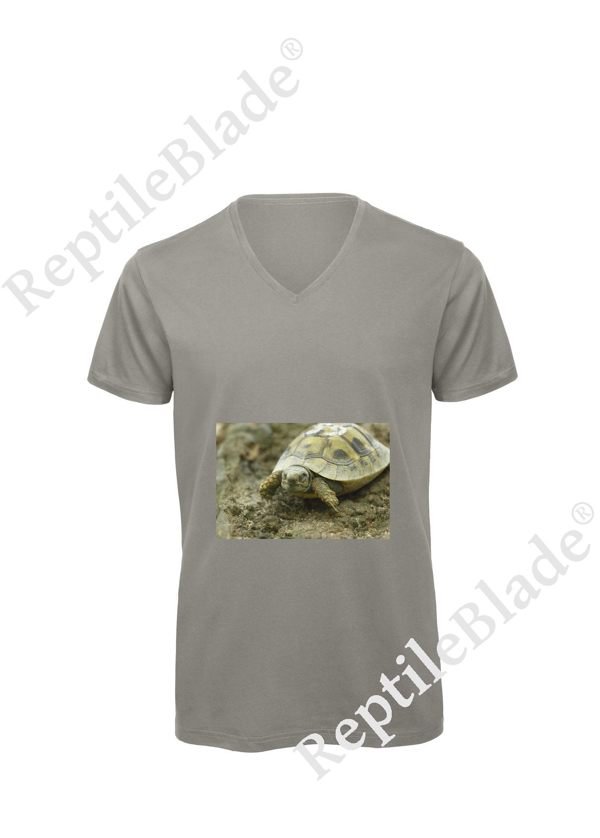 T-shirt homme col v "Lilo tortues"