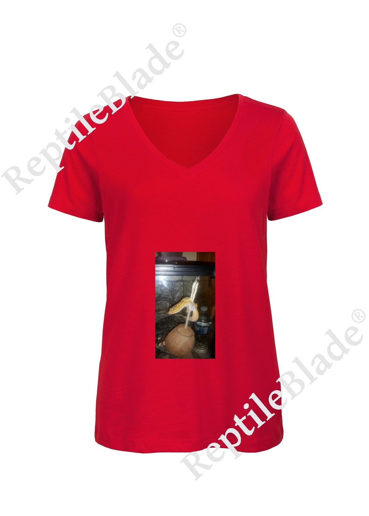 Miniature T-shirt femme col v "Lilo tortues"