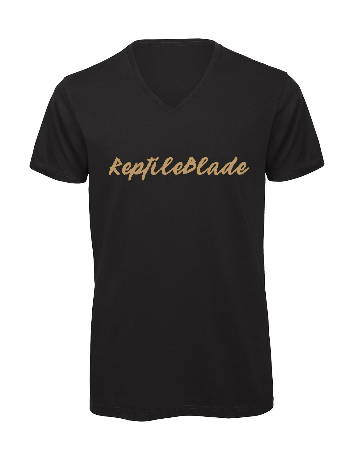 Miniature T-shirt homme col v "Reptileblade"