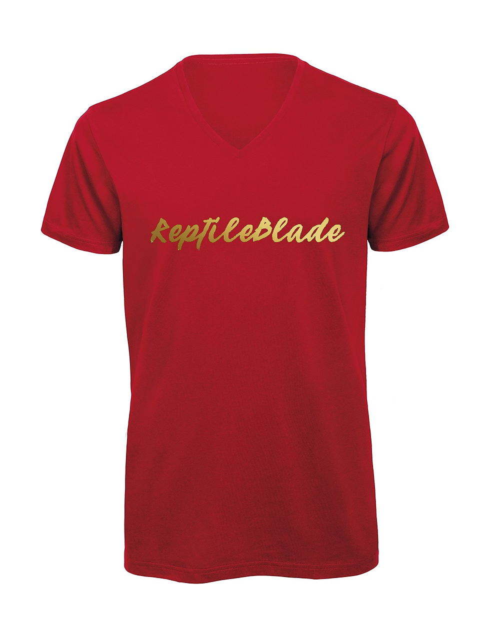 Miniaturbild: T-shirt homme col v "Reptileblade"