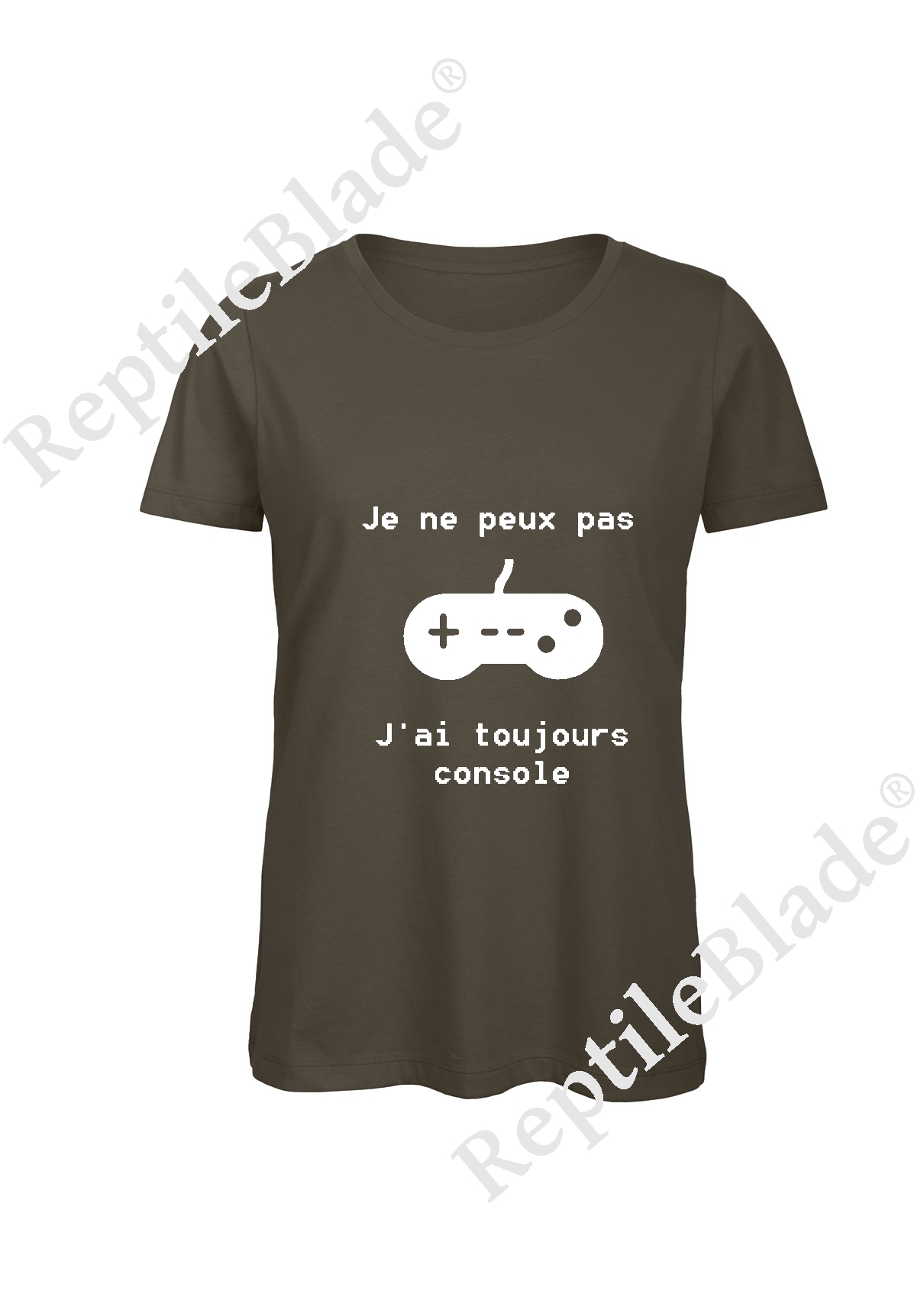 T-shirt femme "Je peux pas j'ai toujours console"