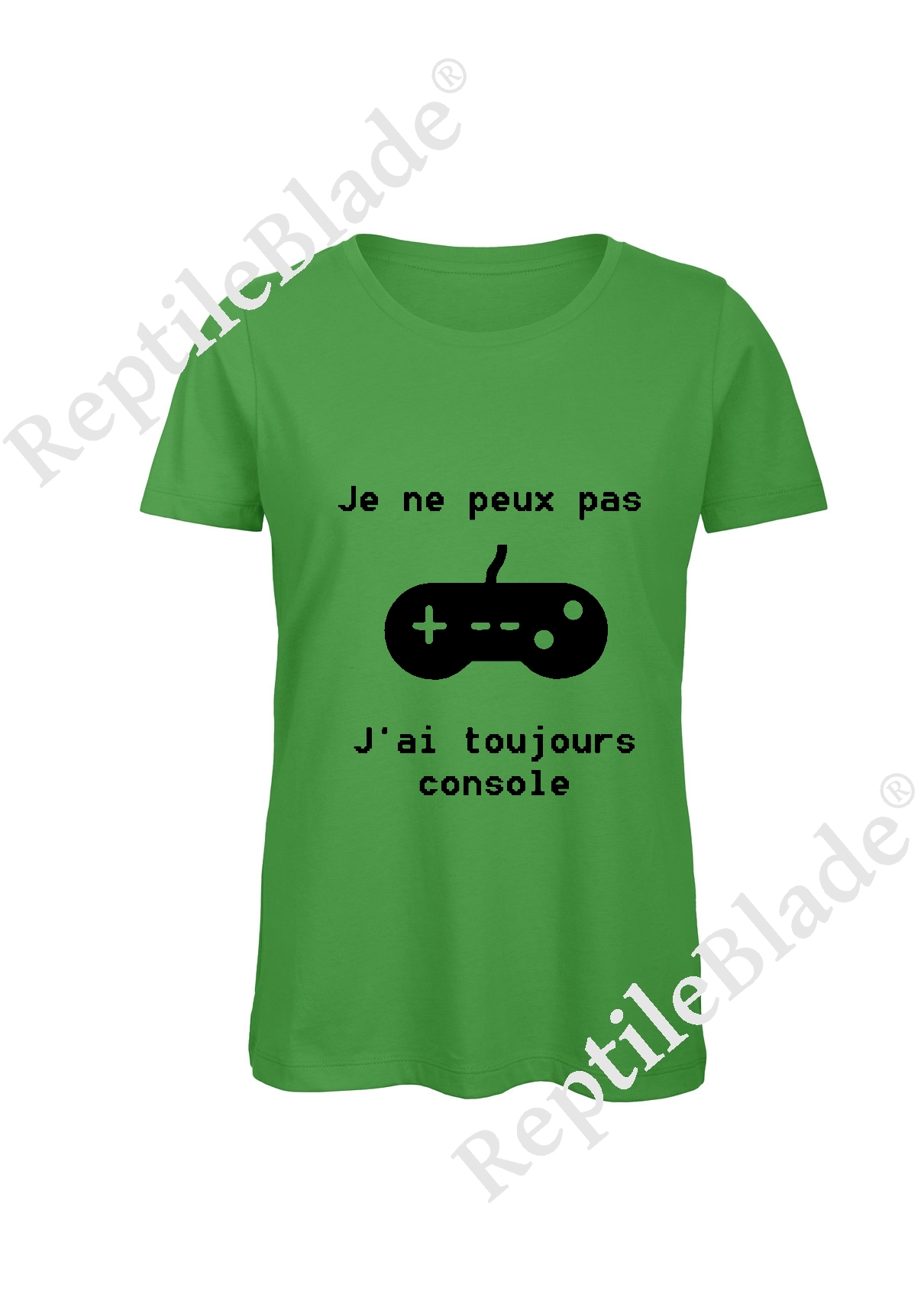 T-shirt femme "Je peux pas j'ai toujours console"