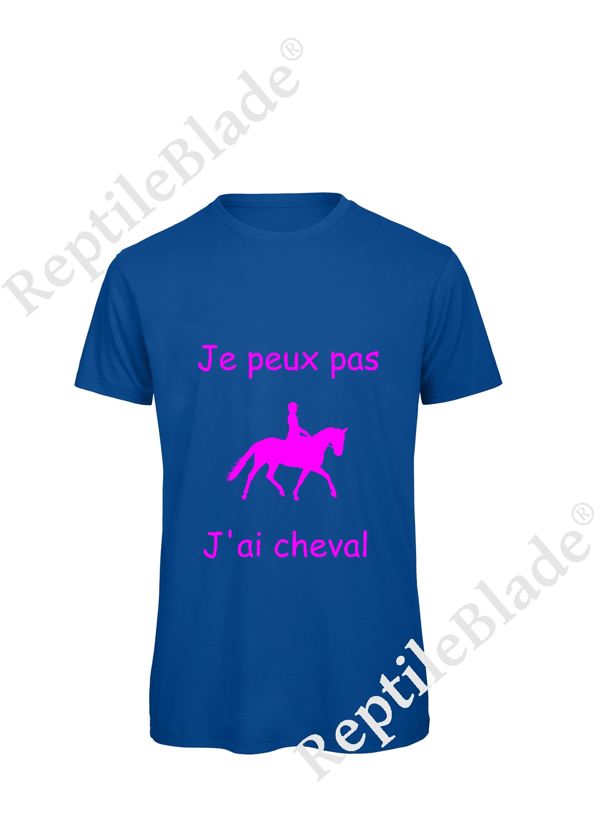 T-shirt homme "Je peux pas j'ai cheval"
