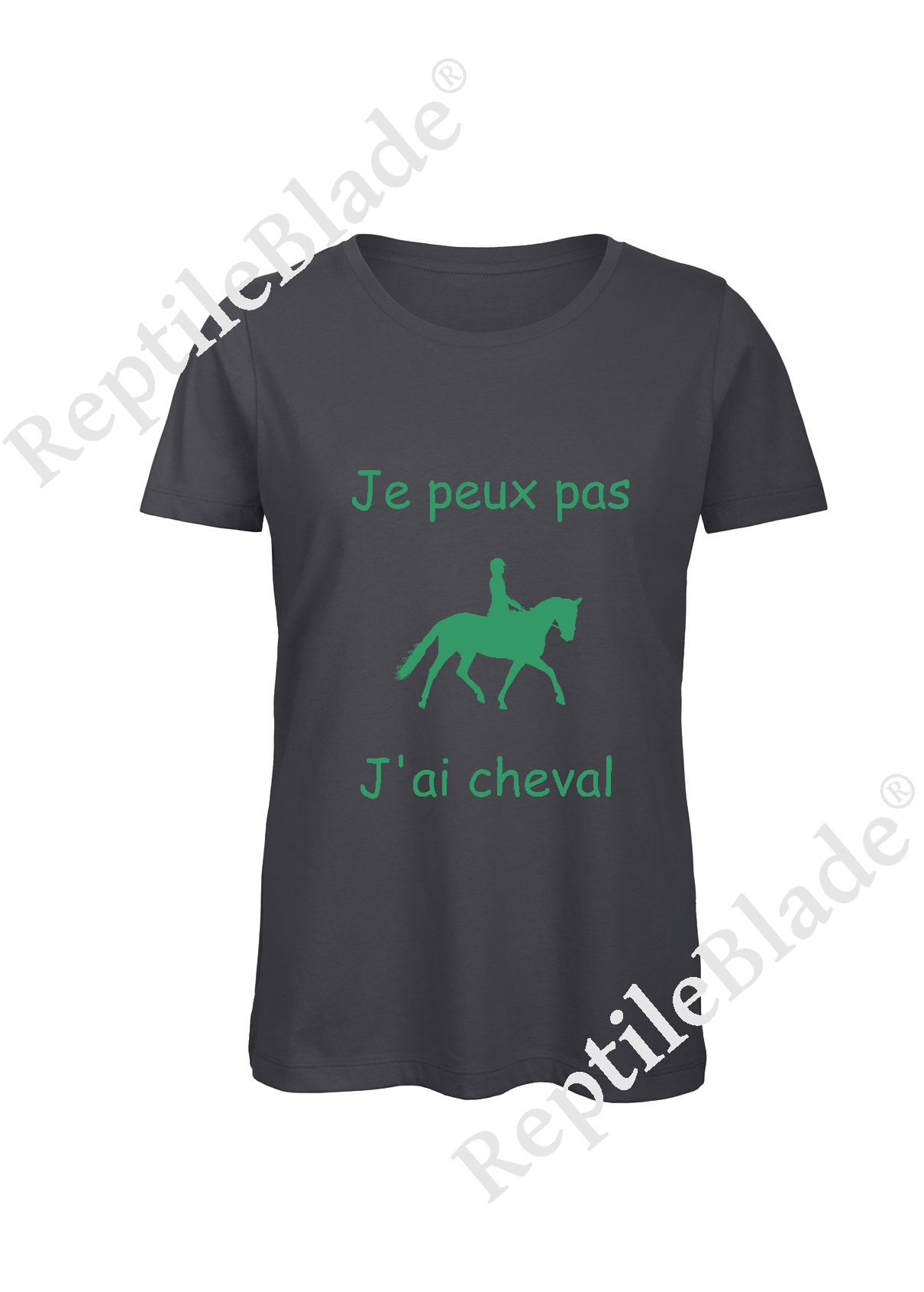Miniature T-shirt femme "Je peux pas j'ai cheval"