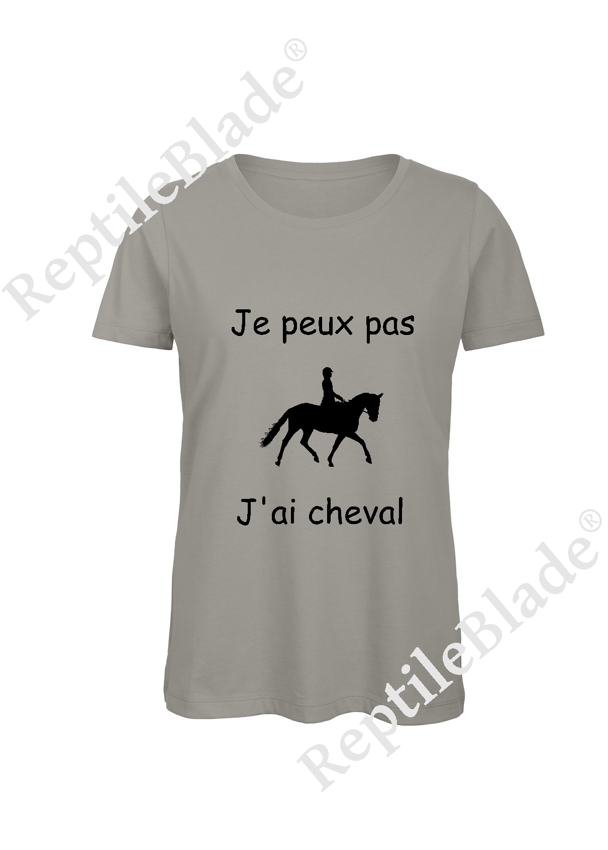 Miniature T-shirt femme "Je peux pas j'ai cheval"