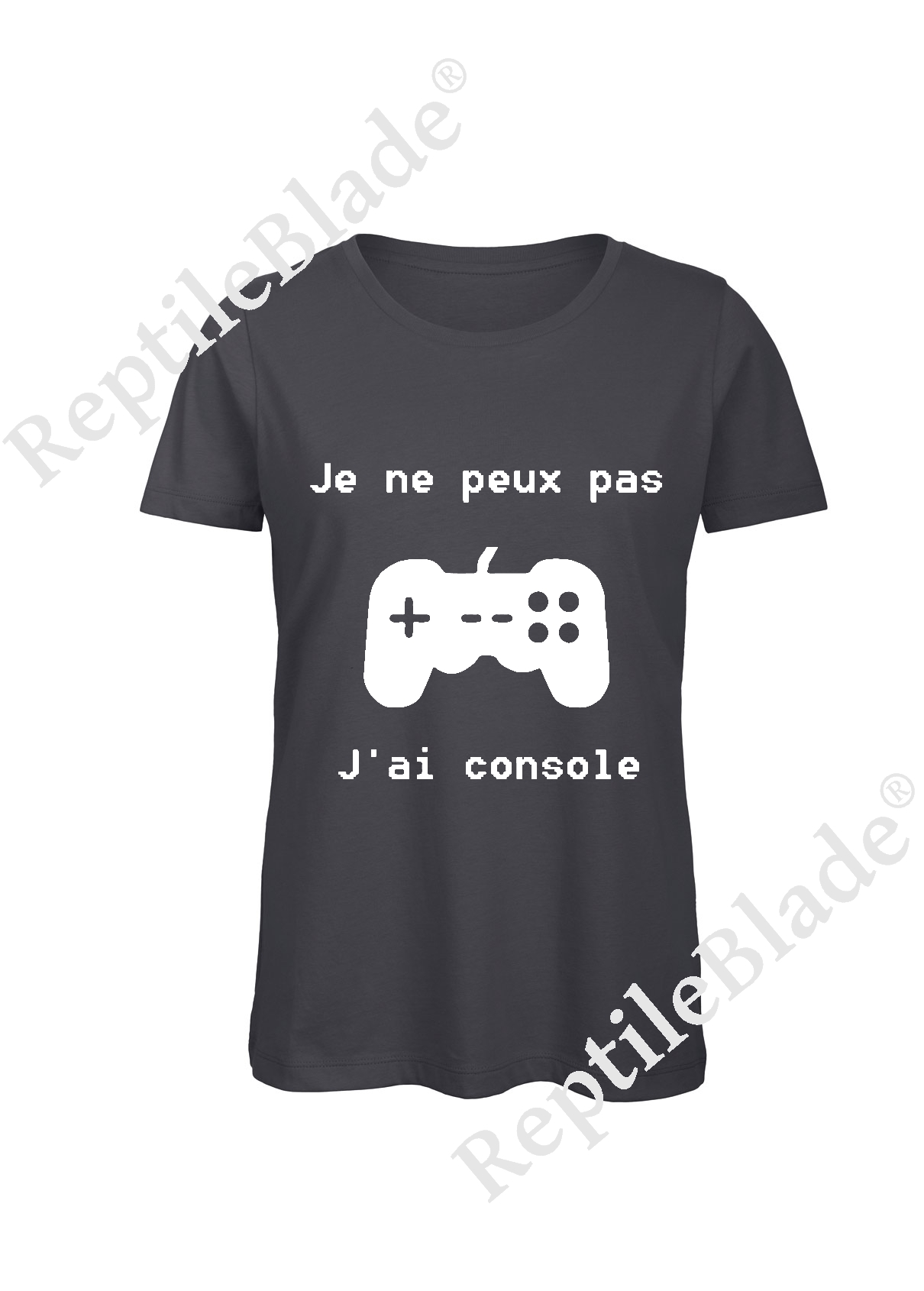 T-shirt femme "Je peux pas j'ai console"