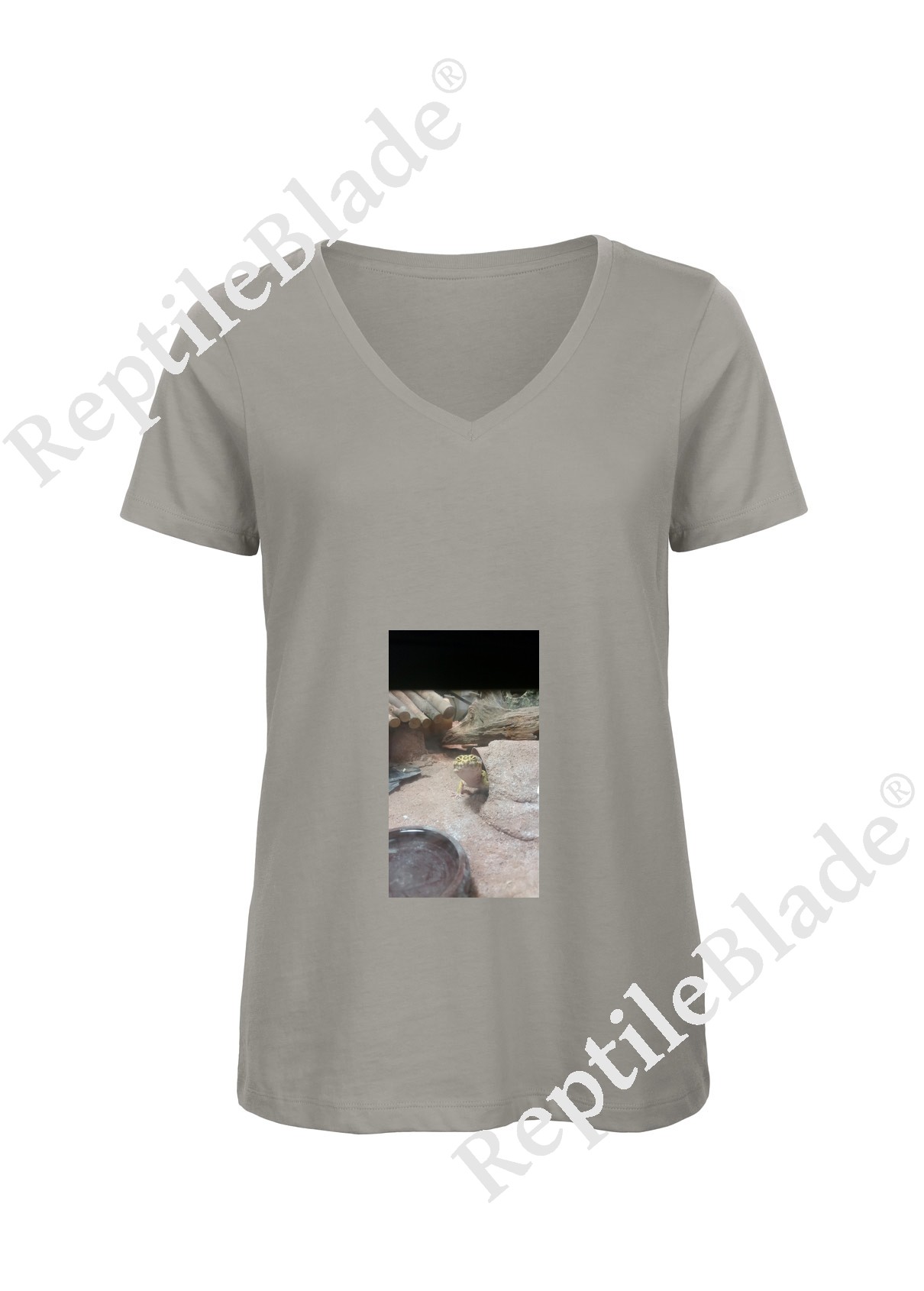 T-shirt femme col v "Lilo tortues"