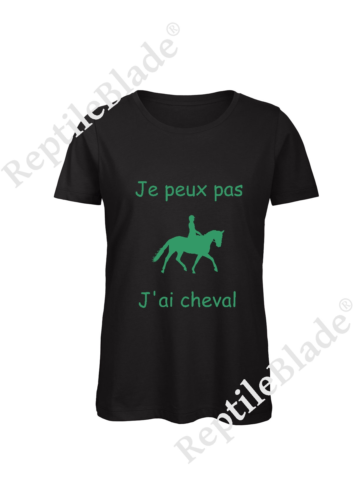 Miniature T-shirt femme "Je peux pas j'ai cheval"