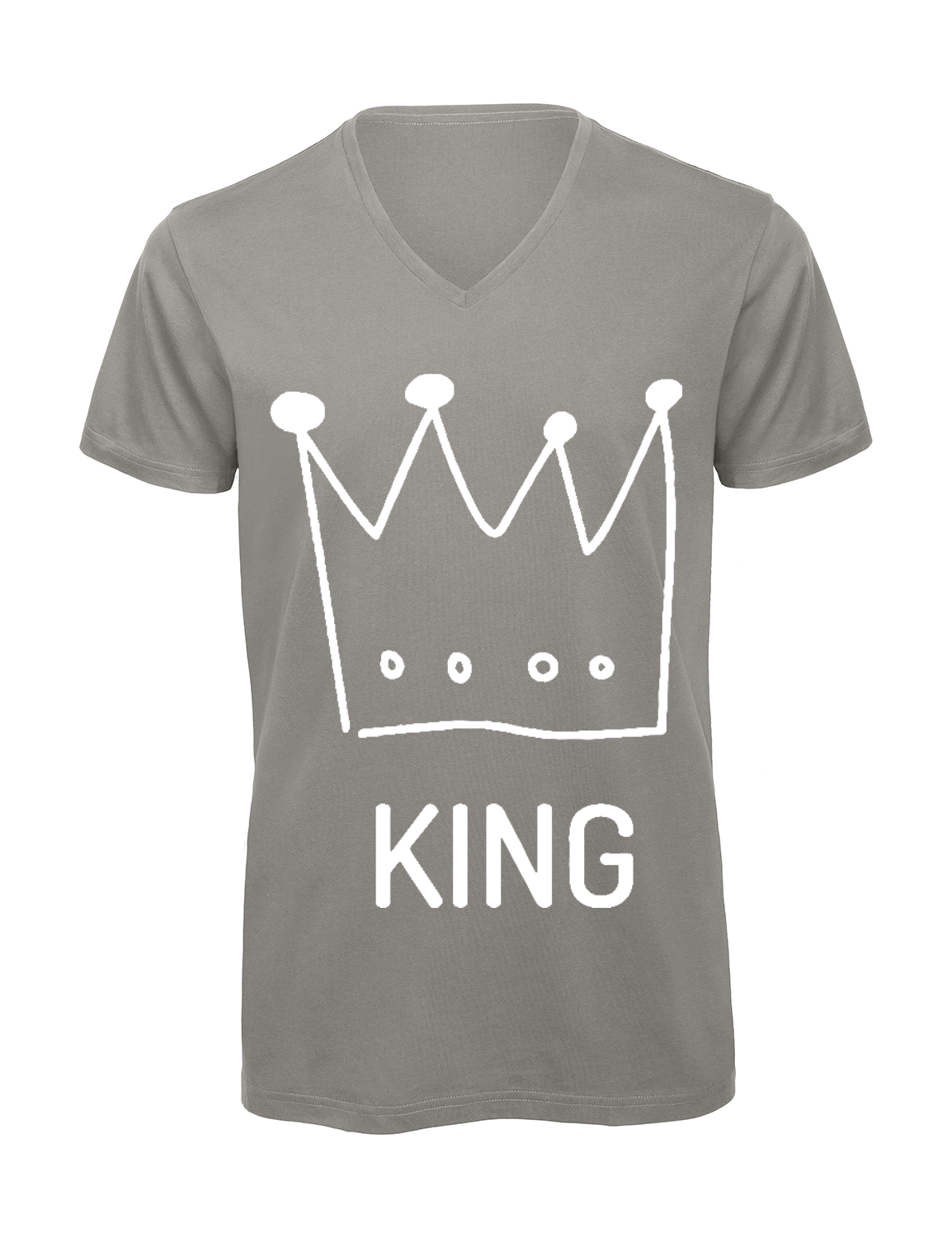 Miniature T-shirt homme col v "king"