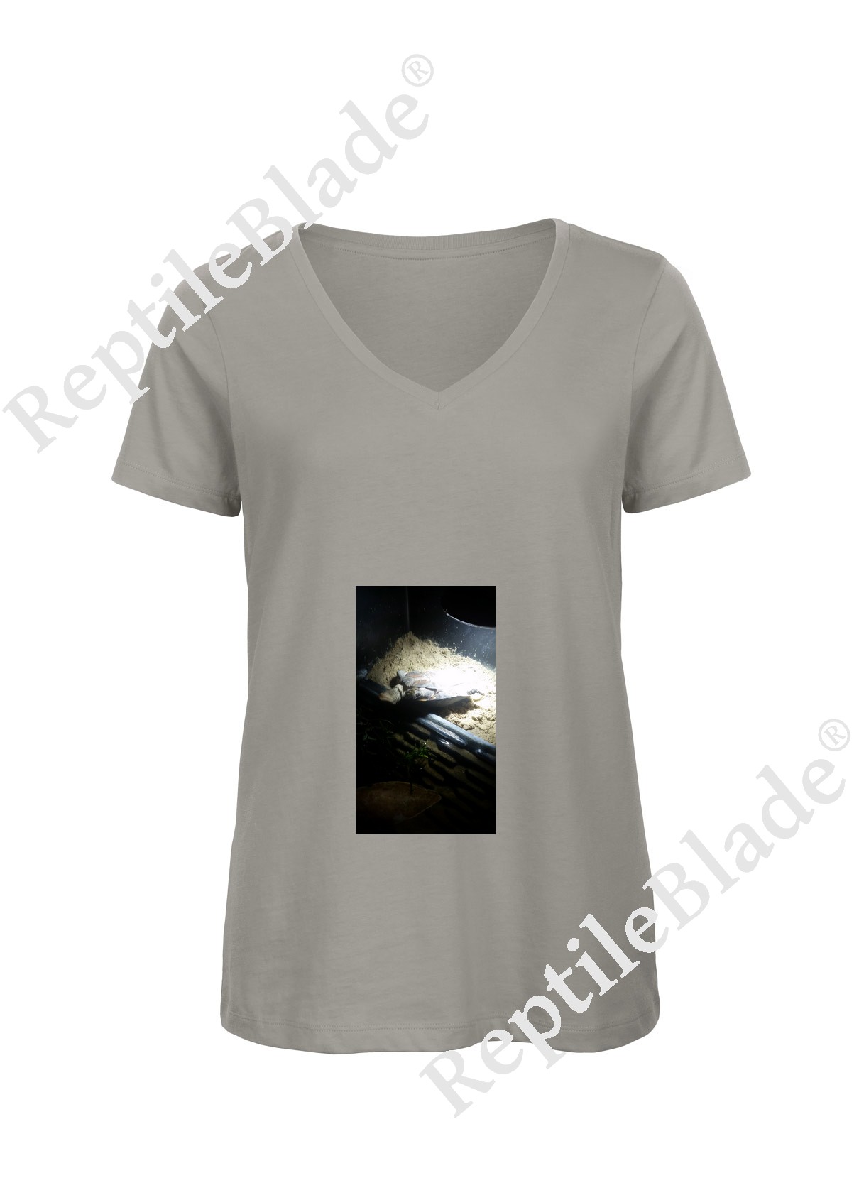 T-shirt femme col v "Lilo tortues"