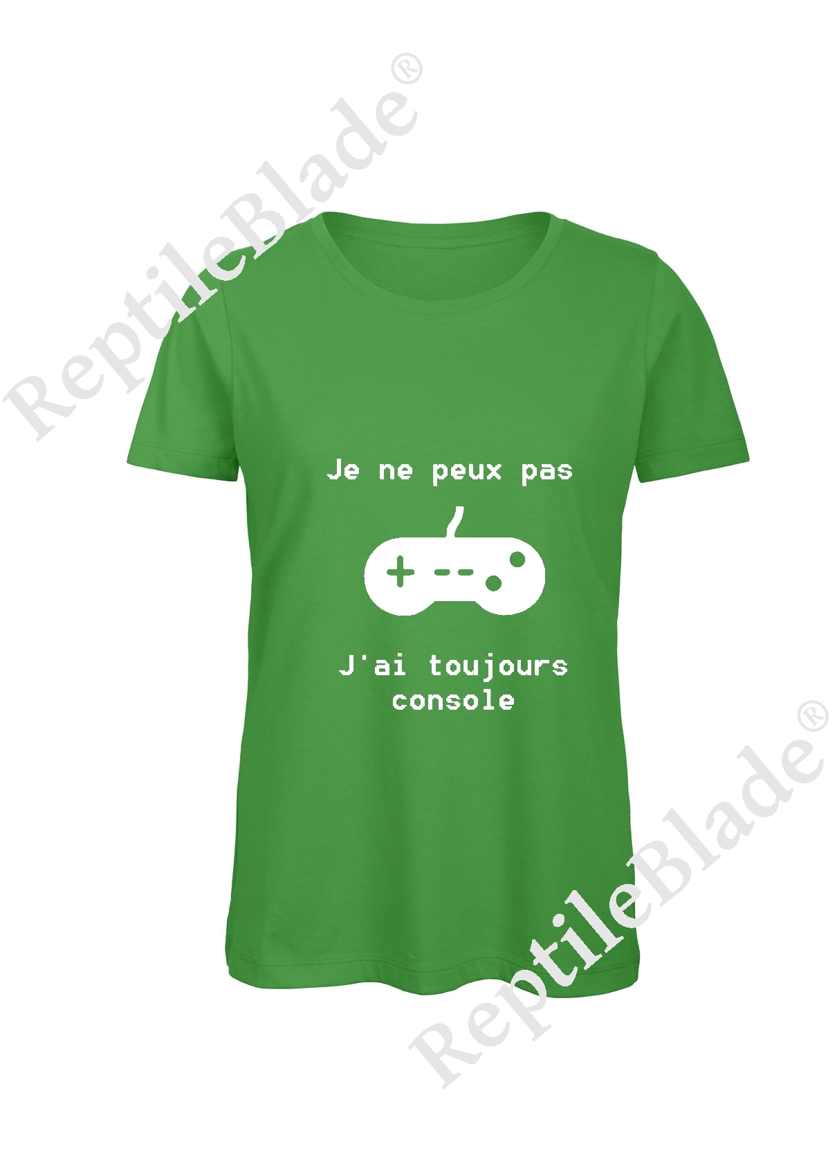 Miniature T-shirt femme "Je peux pas j'ai toujours console"