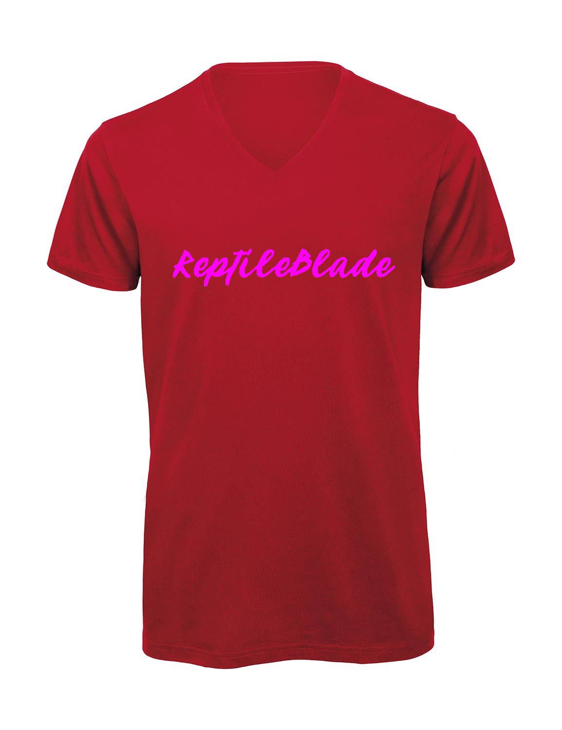 Miniature T-shirt homme col v "Reptileblade"