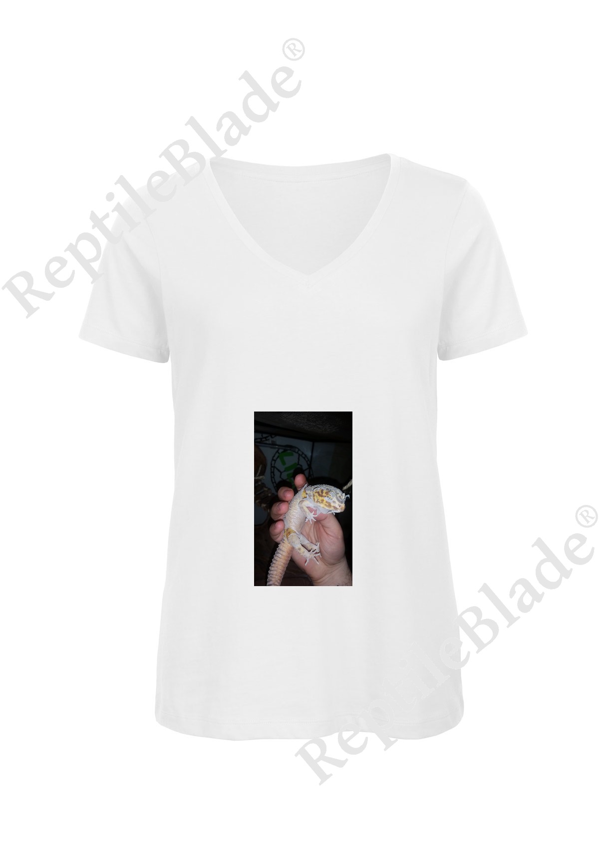 Miniature T-shirt femme col v "Lilo tortues"